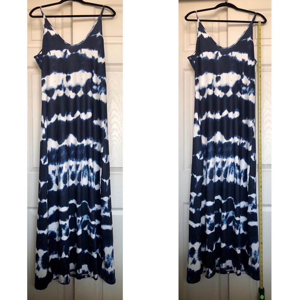 MISSLOOK - NWOT, Stretch Maxi Dress in Tie-Dye